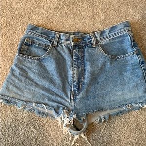 Denim shorts